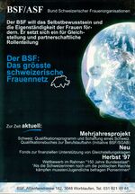AGoF 103-PS-01: Plakat "BSF: Das grösste schweizerische Frauennetz"